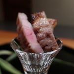 日本料理 幸庵 - みやじ豚の塩麹炭火焼きアップ