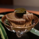 日本料理 幸庵 - 煮鮑 肝添えアップ