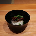 日本料理 幸庵 - 鮎の山椒煮御飯