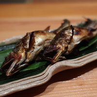 日本料理 幸庵 - 鮎の炭火焼きアップ