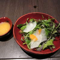 銀座方舟 大吟醸いろり店 - ランチのサラダ