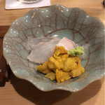 うを徳 - 淡路島産の星鰈と奥尻島雲丹