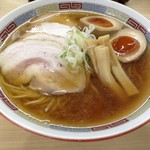 煮干鰮らーめん 圓 名古屋大須店 - 特製煮干しラーメン　きれいなスープと麺でしたが、「うまいっ！！」というインパクトはありませんでした。特にチャーシューが残念・・・　2017/07/18