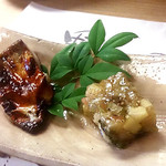 和旬菜と地酒　よし都みやこの　離れ - 焼き魚と夏野菜のゼリー寄せ