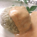 和旬菜と地酒　よし都みやこの　離れ - アボガド饅頭