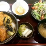 Matsuriya - 野菜かつ丼サラダセット￥1230 (税別) ※ご飯大盛無料