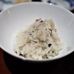 銀座 しのはら - 鮎の炊き込みご飯