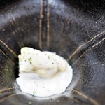 銀座 しのはら - 焼き茄子と生うにの胡麻餡かけ