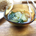 Cafe 蓮 - 茄子の冷製スープ