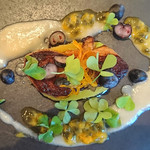 organ - フォアグラ、黄色ビーツ、パイナップル、イドロメルソース