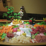 絆 - お刺身の舟盛り