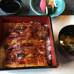 日本料理 梅林 - うなぎ定食 お重&肝吸い&自家製漬物