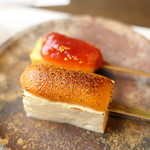 宇豆基野 - 田楽二種（粟麩と豆腐）