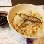宇豆基野 - 鮎ご飯