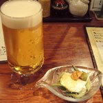 極ダイニング清水 - とりあえずの生ビール！