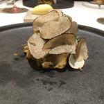 アニエルドール - 鮑 スッポン 夏キノコ リゾーニ