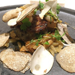 アニエルドール - 鮑 スッポン 夏キノコ リゾーニ