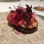 アニエルドール - 仔鳩 ビーツ 無花果 紫蘇