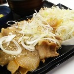 Yoshinoya - ねぎ塩豚定食 大盛680円 