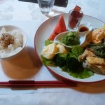 カフェRosa薔薇館 - とある日のランチ1,000円税込。これにサラダとスープが付く。