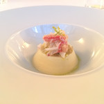 プリズマ - 白アスパラガスの温かいムースとズワイガニ