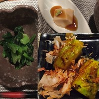 いまここ - 突き出しと徳島産美ーなす