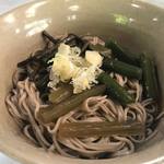 またぎの里 - 山菜蕎麦700円