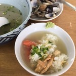 食い味の道有楽 - 残ったスープで茶漬け風