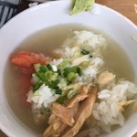 食い味の道有楽 - 残ったスープで茶漬け風