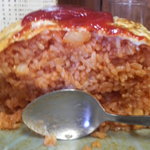 オムライス大盛　断面