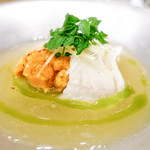 SUGALABO - 庭のようなアイナメと賀茂茄子