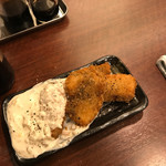 立ち呑み くにし - 白身魚フライ、タルタルソース旨し！