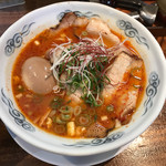 天翔ら～めん - 赤天翔ラーメン ※味玉追加