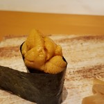 鮨 土方 - 2017.7.雲丹の軍艦巻き