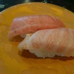 廻鮮寿司処 タフ - ミックス(中トロと大トロ)