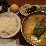 魯山 - もつ鍋定食（味噌）
