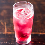 aceto - ドリンク写真:紅芋酢ソーダ