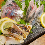 旬海佳肴 一家 - 光り物盛り合わせ