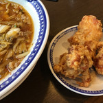 彩華ラーメン  - セット唐揚げ206円