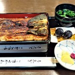 『うな重 一尾半付(肝吸、香物、フルーツ付)』(4260円)～!!(￣▽￣)ｂｸﾞｯ!!