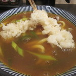 京のカレーうどん 味味香 - エビ天カレーうどん