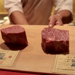 にくの匠 三芳 - 神戸牛ロース・ヒレ