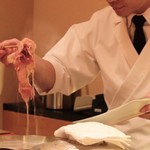 にくの匠 三芳 - 肉でお出汁を取られます