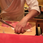 にくの匠 三芳 - サーロインカット