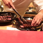 にくの匠 三芳 - 和牛ステーキ：神戸牛ロース・ヒレ