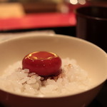 にくの匠 三芳 - 味玉On The Rice