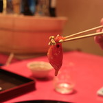 にくの匠 三芳 - 「yama-log」さんの味玉＆雲丹On The Rice