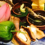 銀座 しのはら - 八寸　どじょうもいるよ