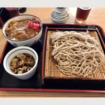 農協食堂 - Bセット。そばを冷たいそばに変更。