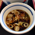 農協食堂 - そばのつけ汁